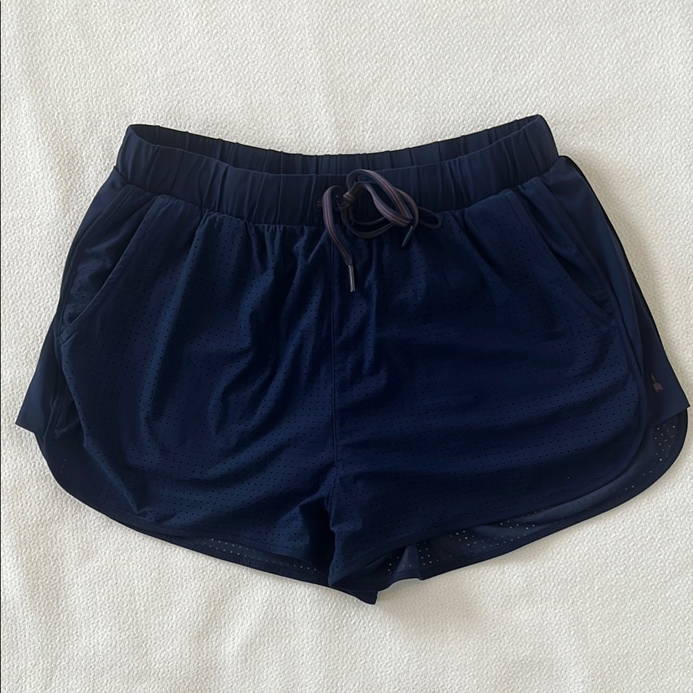 The Upside Navy Mesh Performance Shorts size 6 Athleisure Casual